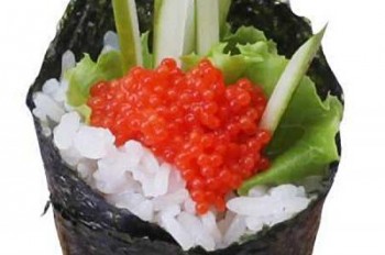 Product Image Red Salmon Roes Temaki Sushi